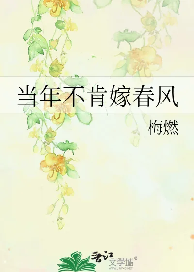 《当年不肯嫁春风》小说封面