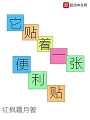 《它贴着一张便利贴》小说封面