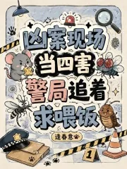 《凶案现场当四害，警局追着求喂饭》小说封面